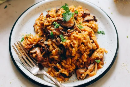 Caramelized Shitake Risotto