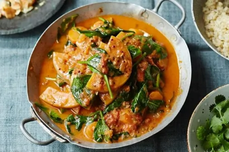 Roasted coconut, lime and tamarind curry
